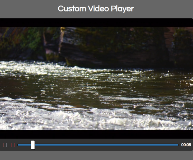 Custom Video Player Thumbnail